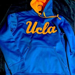 BLUE / GOLD UCLA DRIFIT PULLOVER HOODIE GOLD HOODIE LINING SIZE M (34/40) NEW!